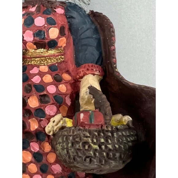 90's Vtg 2 Handcrafted Wizard & Witch Ornaments 3" Set Rodriguez & Duncan Resin - Picture 14 of 16